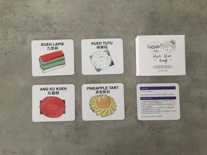 Play “Snap” with the Hua Hee Snap card game by Hua Hee! Hua Hee Snap is test of coordination skills, players who identify matching cards and shout “Snap!” first, wins the game. All game packs come with a set of instructions.